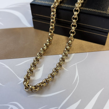 9ct Gold Belcher Chain – 20 Inch