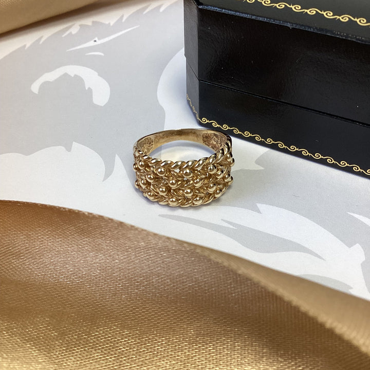 9ct Yellow Gold Keeper Ring