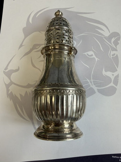 Rare Antique Queen Anne Britannia Silver Sugar Caster Charles Adam London 1707