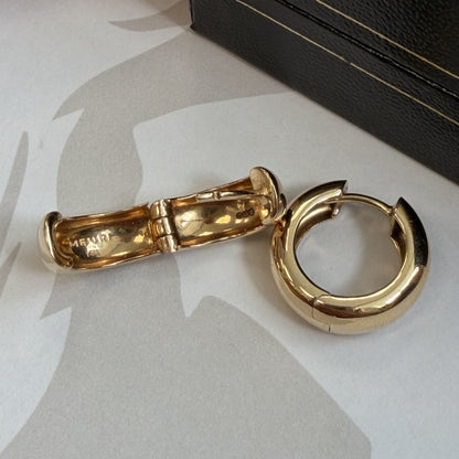 Mejuri 14ct Yellow Gold Medium Hoop Earrings