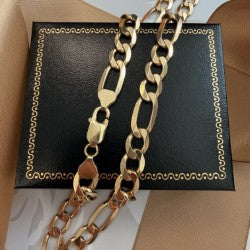 9ct Yellow Gold Figaro Chain - 20 Inch