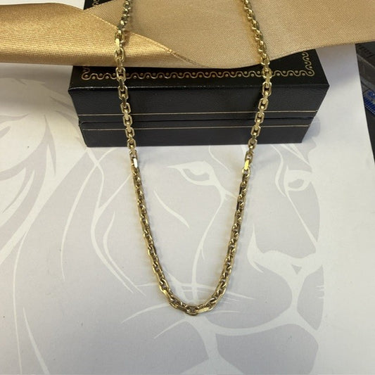 9ct Gold Belcher Chain Solid Gold - 18 Inch