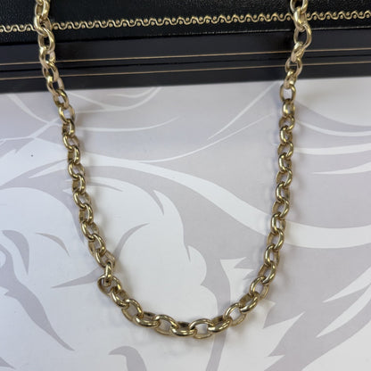 9ct Gold Belcher Chain – 20 Inch