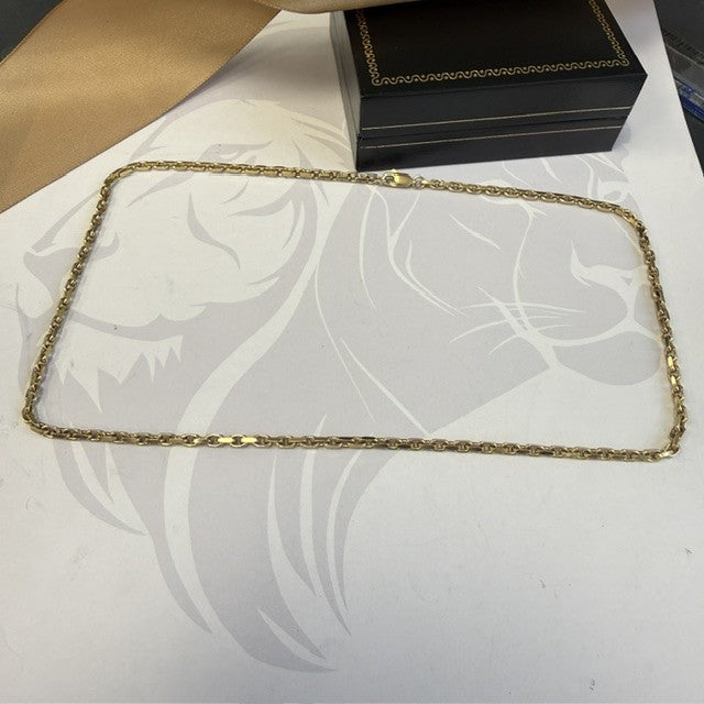 9ct Gold Belcher Chain Solid Gold - 18 Inch