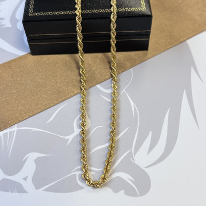 9ct Gold Rope Chain – 20 Inch