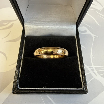 22ct Yellow Gold Wedding Ring 4mm Heavy Court