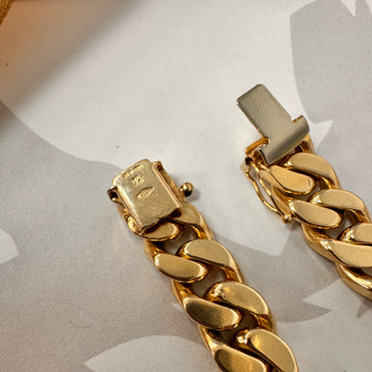9ct Yellow Gold Curb Bracelet - 8 Inch – view 4