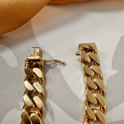 9ct Yellow Gold Curb Bracelet - 8 Inch – view 5