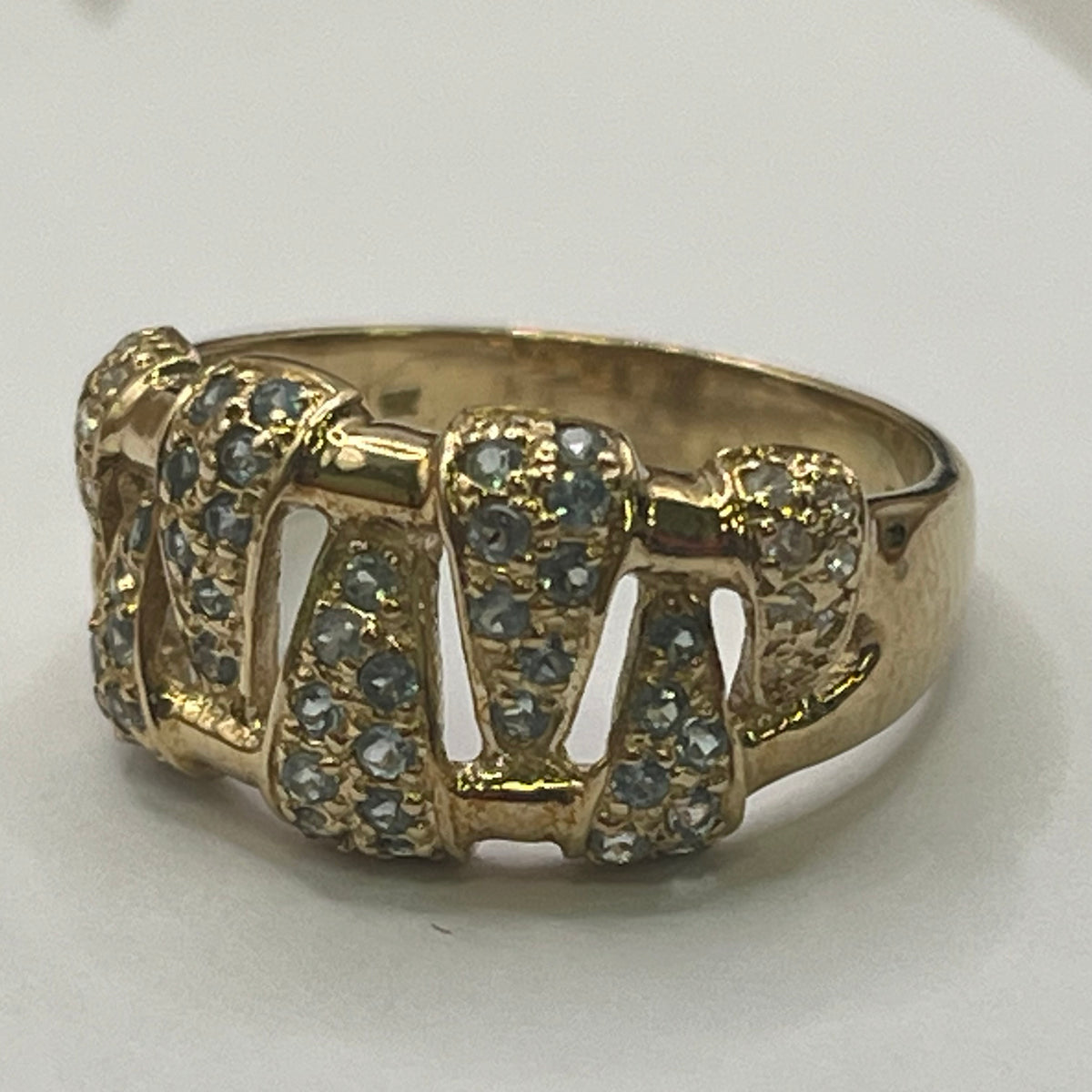 9ct Yellow Gold Diamond Ring – view 3