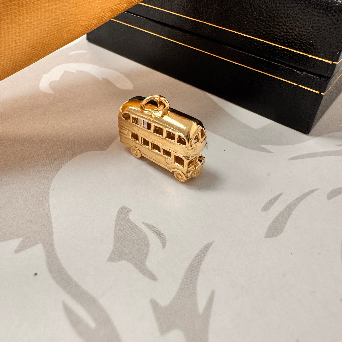9ct Yellow Gold Double Decker London Bus Bracelet