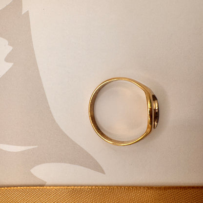 9ct Yellow Gold Fish Signet Ring – view 4
