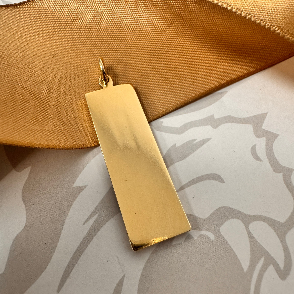 9ct Yellow Gold Ingot Pendant – view 3