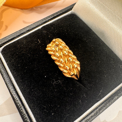 9ct Yellow Gold Keeper Ring – view 2