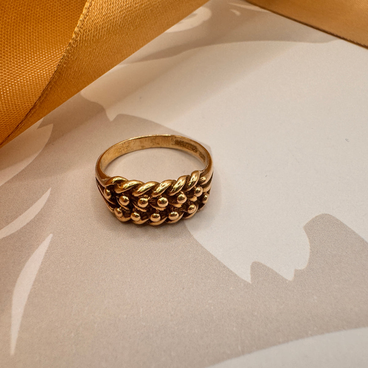 9ct Yellow Gold Keeper Ring – view 3