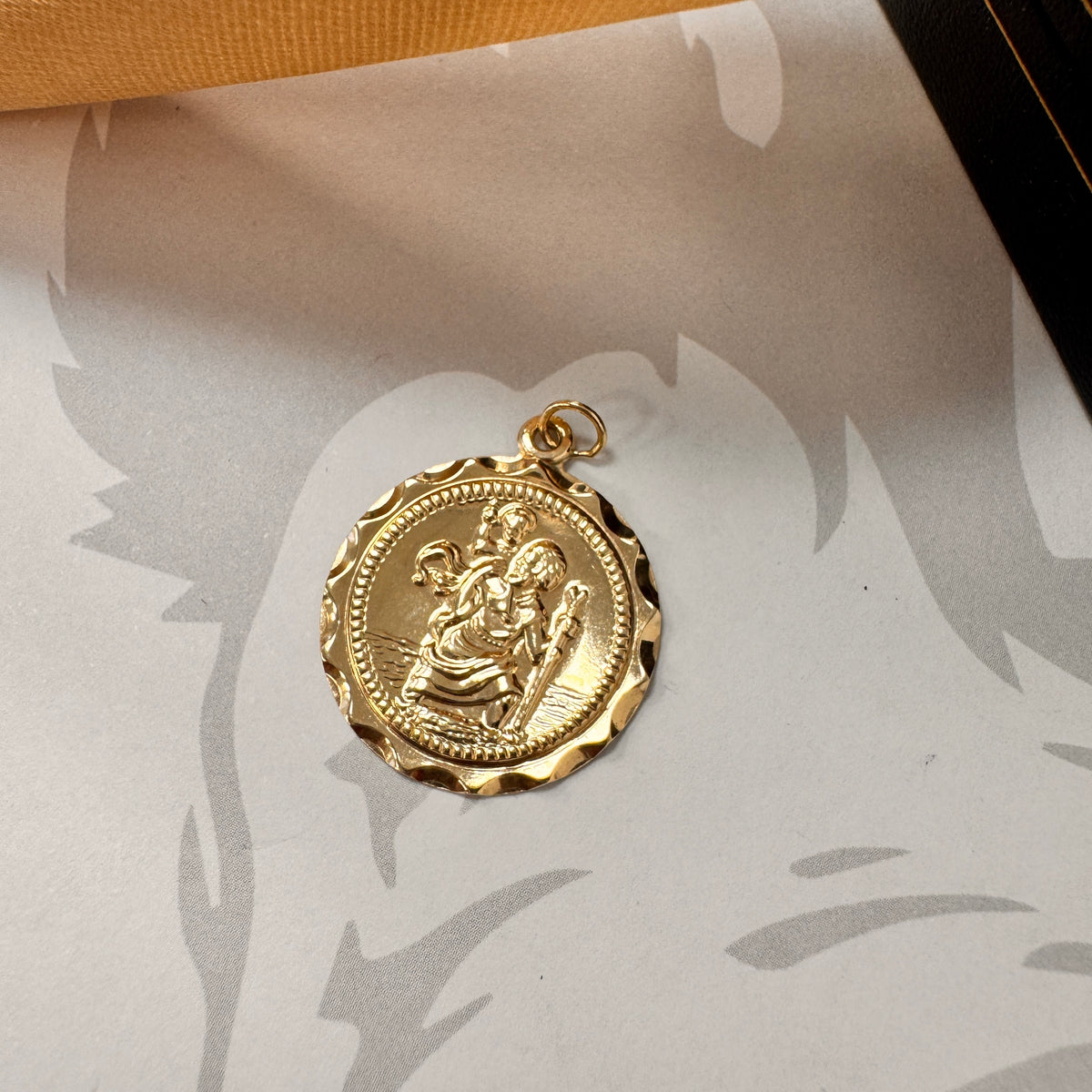 9ct Yellow Gold St. Christopher Pendant – view 2