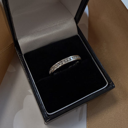 14ct White Gold Full Eternity Diamond Ring