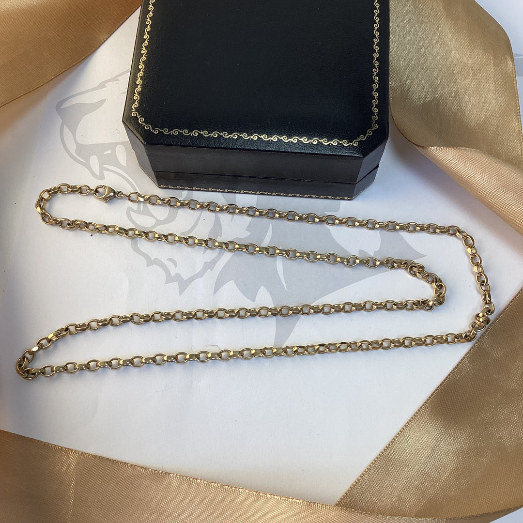 9ct Yellow Gold Belcher Chain - 28 Inch