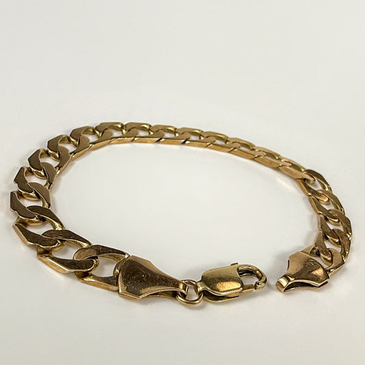 9ct Yellow Gold 7 inch Curb Bracelet