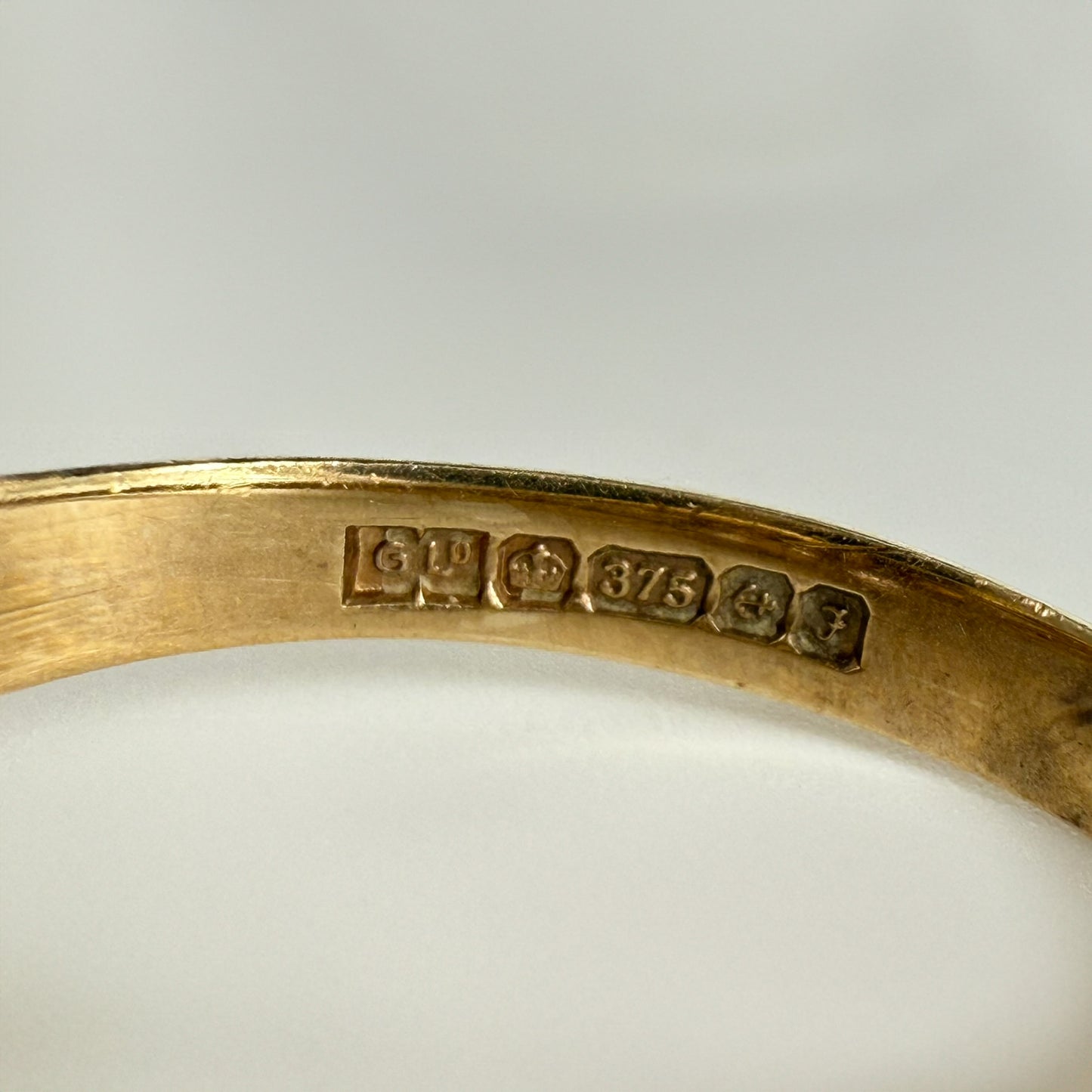 9ct Yellow Gold Rope and Bead Detail Ring