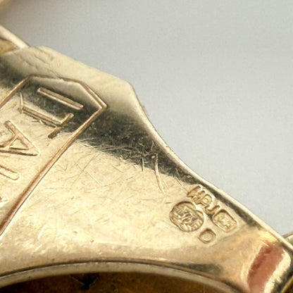 9ct Yellow Gold Curb Bracelet 7½ Inches