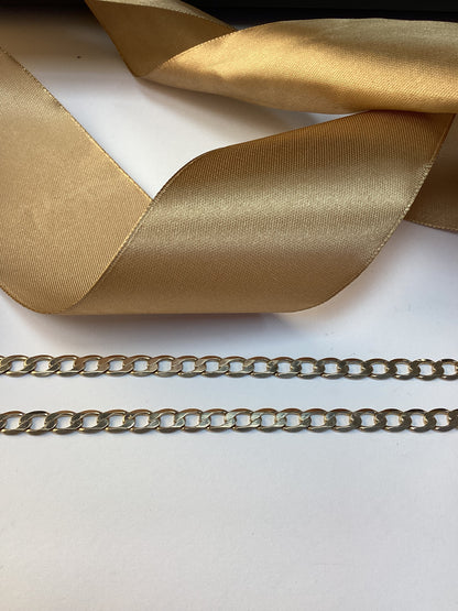 9ct Yellow Gold Curb Chain - 20 Inch