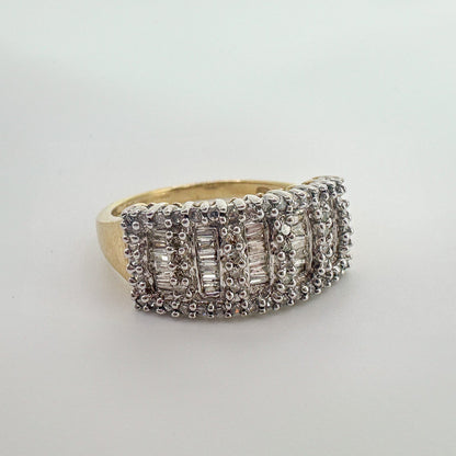 9ct Yellow Gold Diamond Dress Ring
