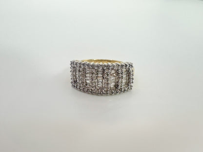 9ct Yellow Gold Diamond Dress Ring