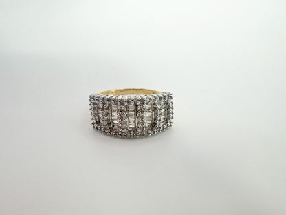 9ct Yellow Gold Diamond Dress Ring