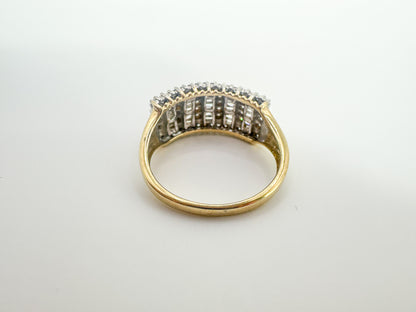9ct Yellow Gold Diamond Dress Ring