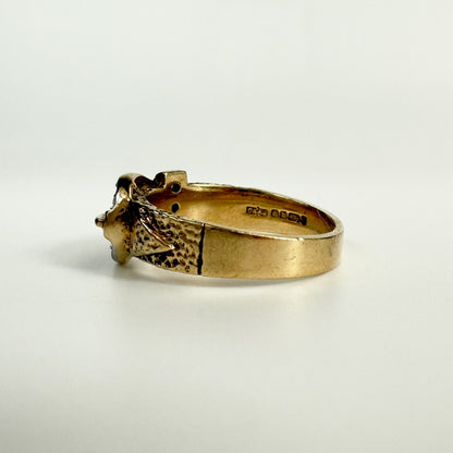 9ct Yellow Gold Vintage Buckle Detail