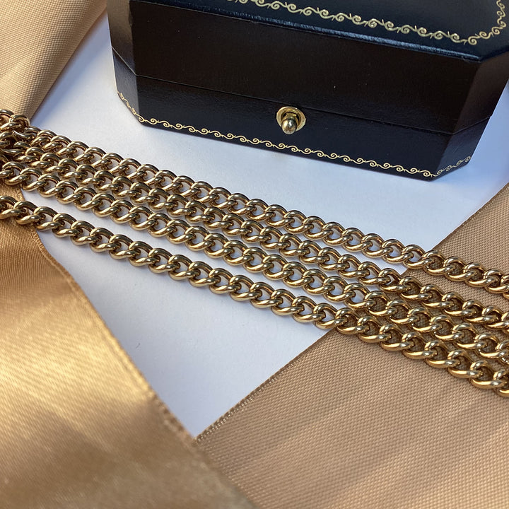 9ct Yellow Gold Curb Chain - 24 Inch