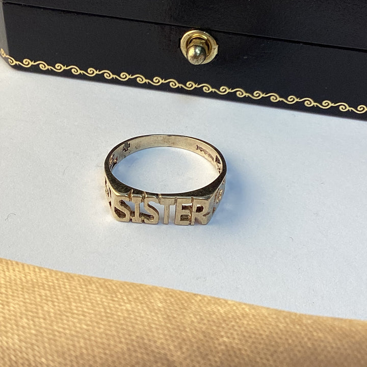 9ct Yellow Gold Sister Ring