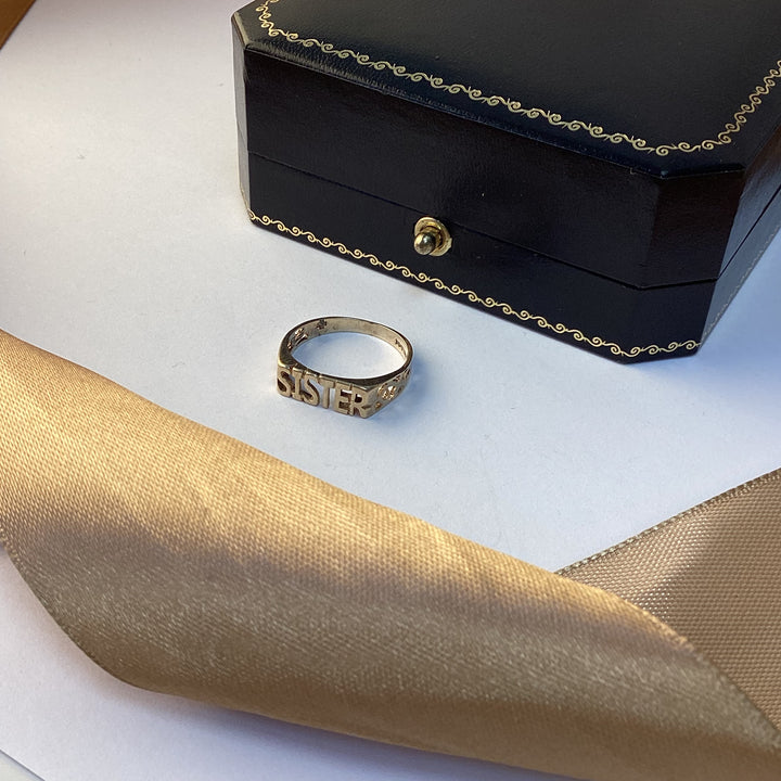 9ct Yellow Gold Sister Ring