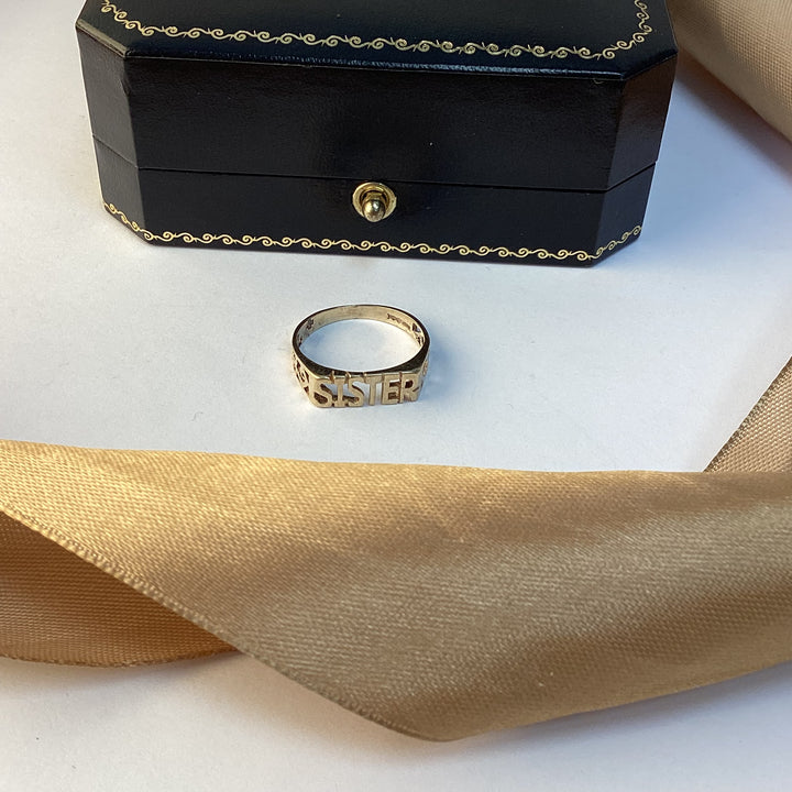 9ct Yellow Gold Sister Ring