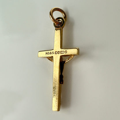 9ct Yellow Gold Small Crucifix Pendant