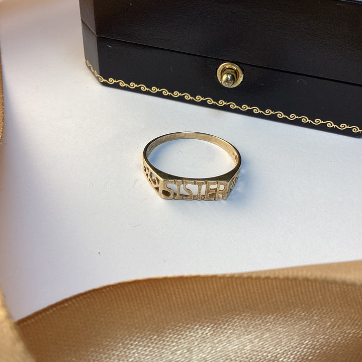 9ct Yellow Gold Sister Ring