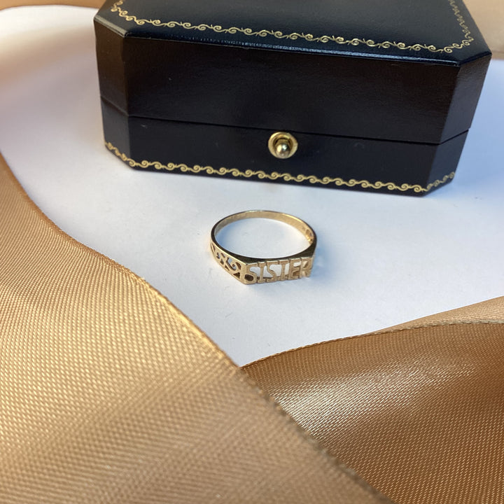 9ct Yellow Gold Sister Ring