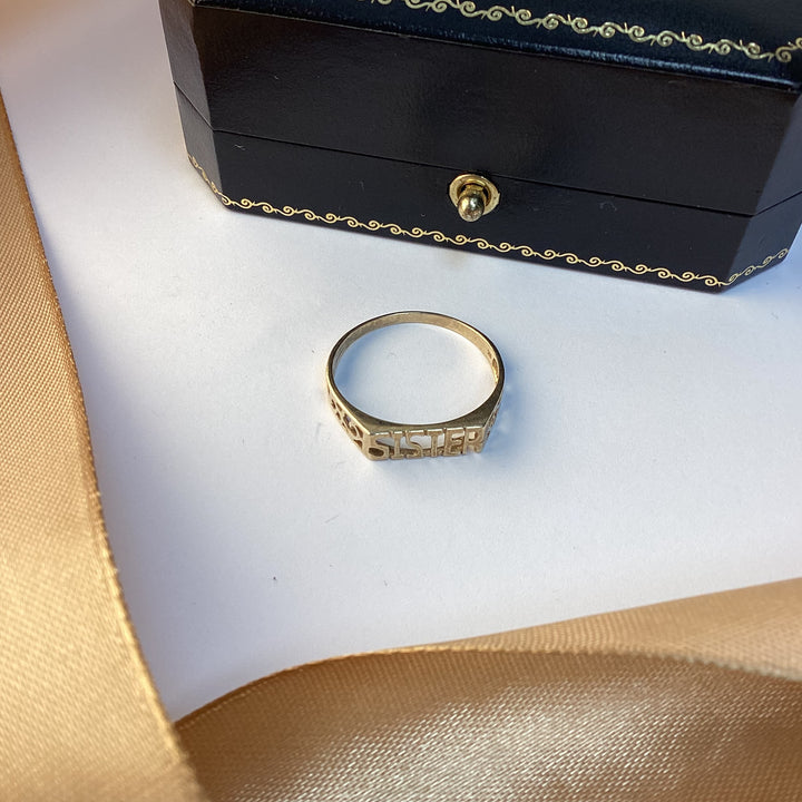 9ct Yellow Gold Sister Ring