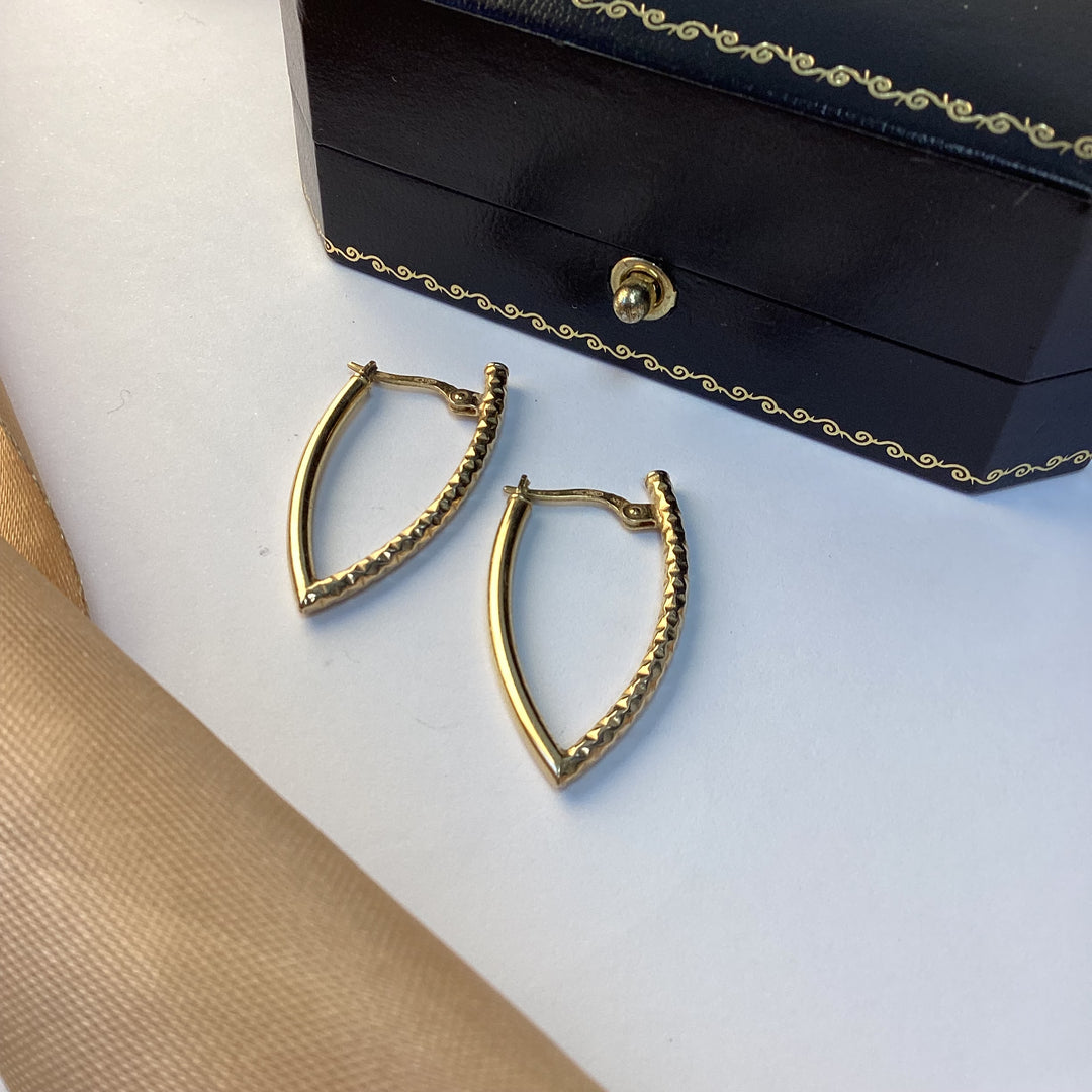 9ct Yellow Gold Hoop Earrings