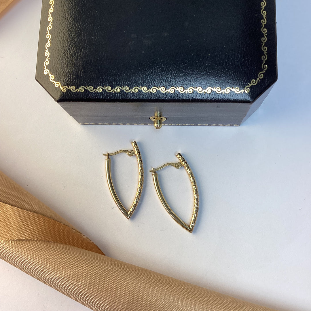 9ct Yellow Gold Hoop Earrings