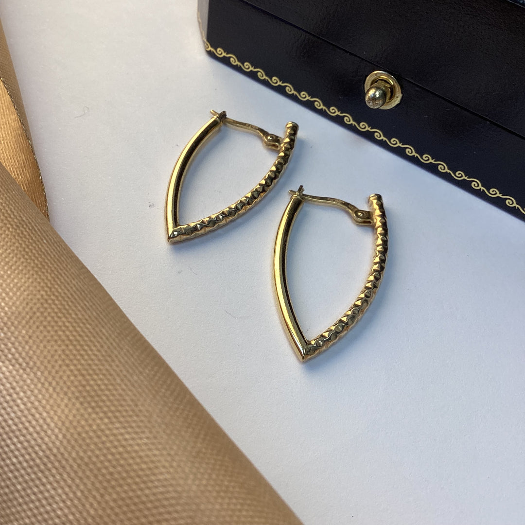 9ct Yellow Gold Hoop Earrings