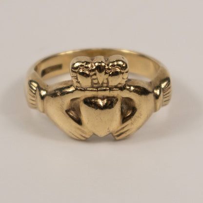 9ct Yellow Gold Claddagh Ring