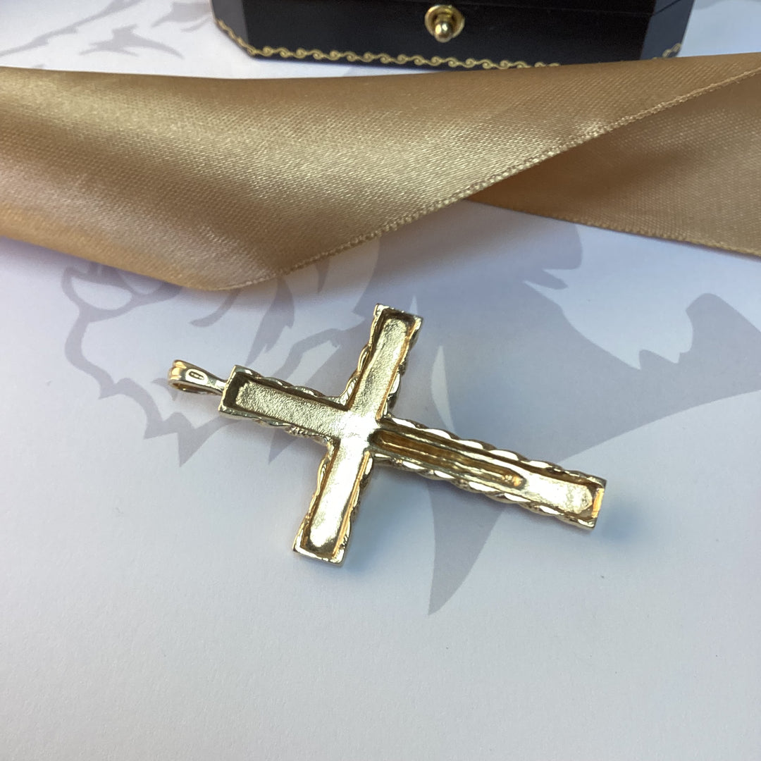 9ct Yellow Gold Crucifix Pendant