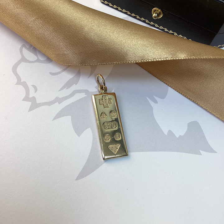 9ct Yellow Gold Ingot Pendant