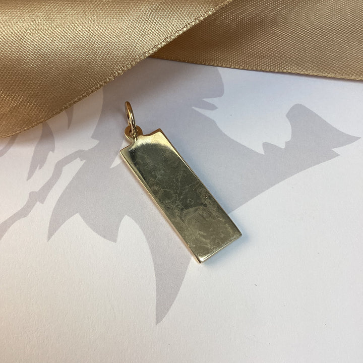 9ct Yellow Gold Ingot Pendant