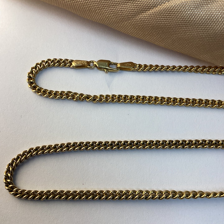 9ct Yellow Gold Curb Chain - 26 Inch