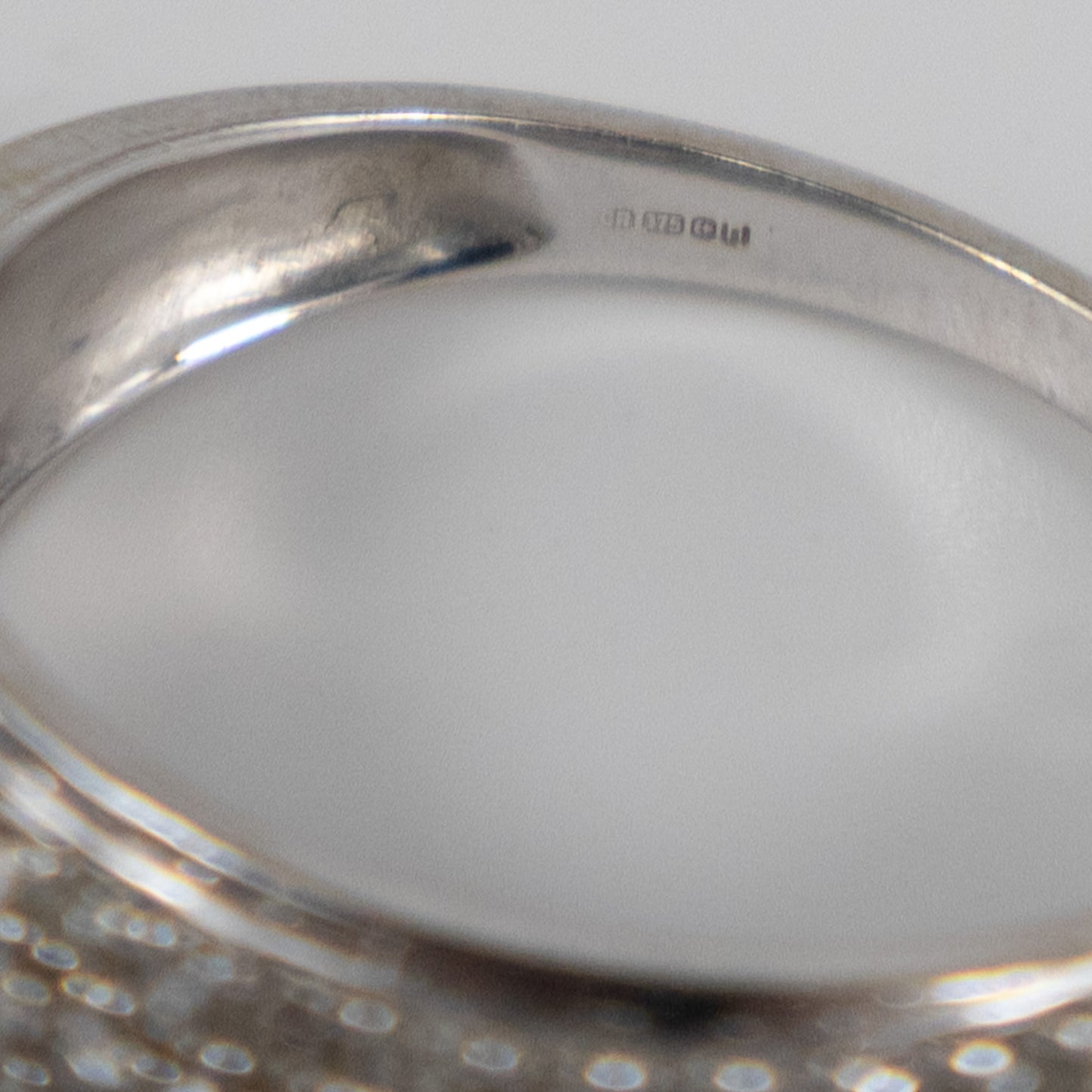 9ct White Gold Pavé Diamond Band Ring