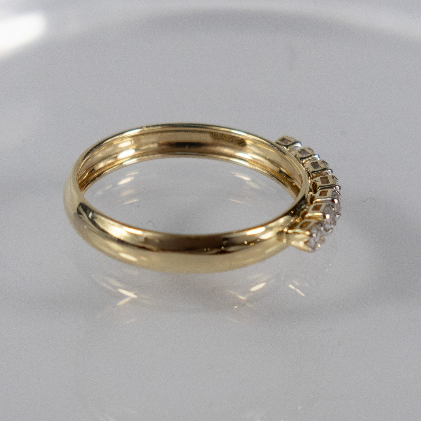 9ct Yellow Gold Seven-Stone Diamond Ring