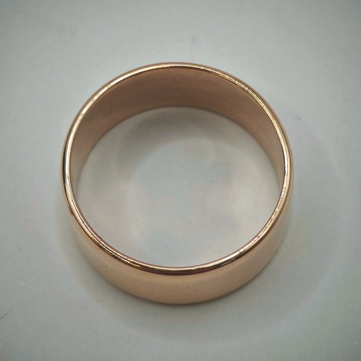 9ct Rose Gold D-Shape Wedding Band Ring 8.7mm, photograph 6 of 8. SKU JB3619.