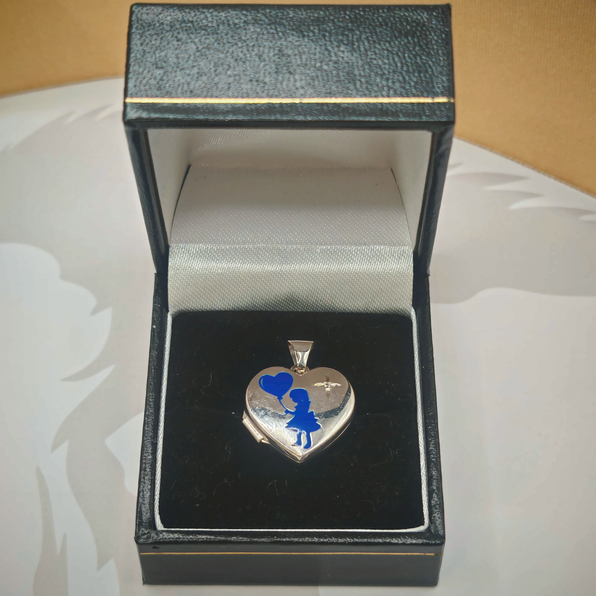 Sterling Silver Heart Pendant, photograph 1 of 7. SKU SIL-34.
